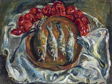  Chaim Obras - Pescado y tomates 1924 Chaim Soutine